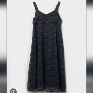 GIRL'S Full Tilt Lace Ruched Dress In Dusk Sz‎ XSmall